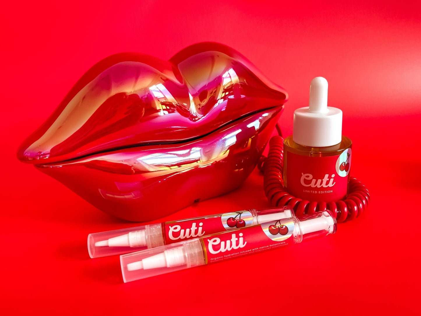 Cuti Cherry Combo - Bottle and Pen - Cuti